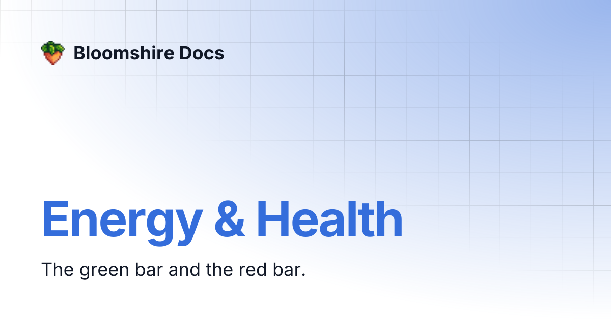 Energy & Health | Bloomshire Docs